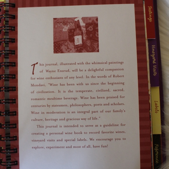 Wine Journal with Paintings by Wayne Ensured - Picture 3 of 13